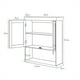 thumbnail image 3 of Costway Armario de Baño de Pared con 2 Puertas Repisa Ajustable en Altura Blanco 60 x 20 x 70,5 cm, 3 of 10