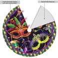 thumbnail image 2 of Mardi Gras Christmas Tree Skirt 48" for Xmas Halloween New Year Holiday Party Home Tree Mat Decor Ornaments Decoration, 2 of 6