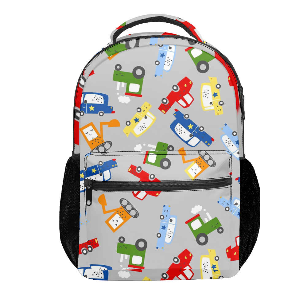 Cartoon Cars School Backpacks for Girls and Boys Backpack Teenage