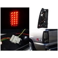 thumbnail image 2 of Chevy Silverado GMC Sierra Glossy Black Smoked Lens LED Tail Lights, 2 of 2