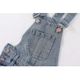 thumbnail image 3 of Peacolate 5-10years Little Big Girls Star Embroidery Blue Denim Overalls,Star,5-6Years, 3 of 6
