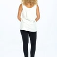 thumbnail image 3 of Lux Cotton Modal Tank Color: White Size: LARGE, 3 of 4