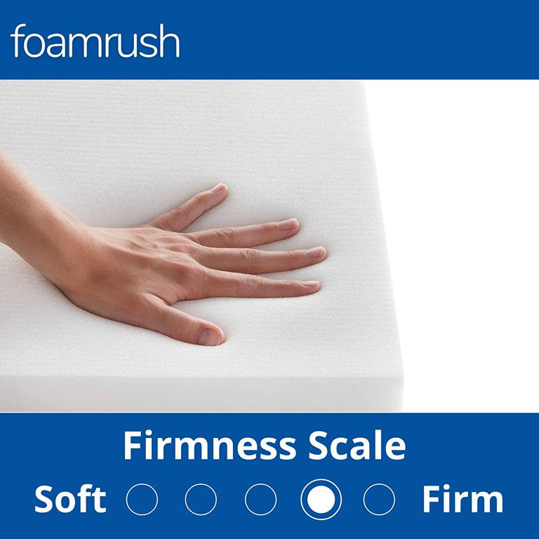 Foamrush 3 Height x 36 Width x 72 Length Upholstery Foam Cushion High  Density 