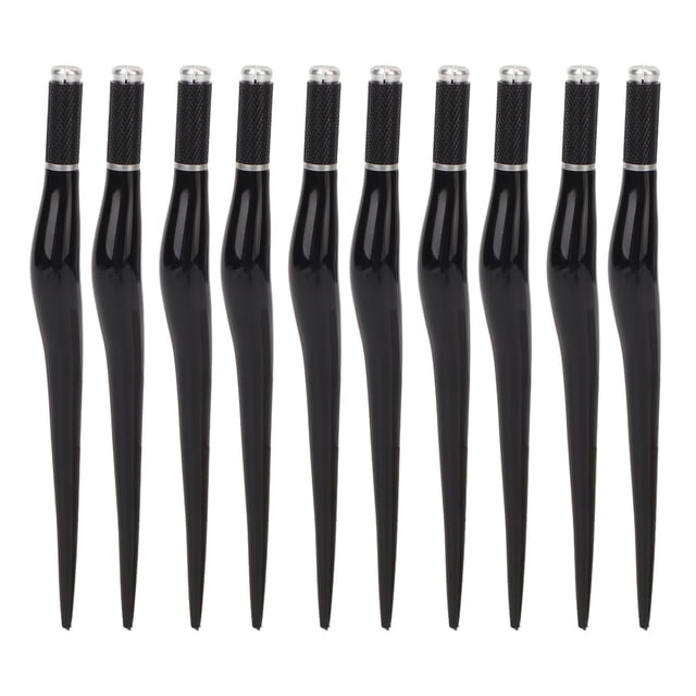 Plumas de Microblading para cejas de tatuaje, 10 piezas Plumas de Microblading de cejas de Microblading de tatuaje manual Plumas de aguja de microcuchilla manual Rendimiento probado