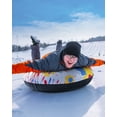 Airefina 47" Snow Tubes, Heavy Duty Inflatable Snow Sleds with 2 Nylon