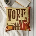 thumbnail image 3 of YINGXI  Rustic Farm Funny Quote Pillow Covers Decorative Vintage Drink Beer Lettering Red Throw Pillow Case Cushion Cover with Words for Home Sofa Bed (Quote Beer) 18x18in, 3 of 5