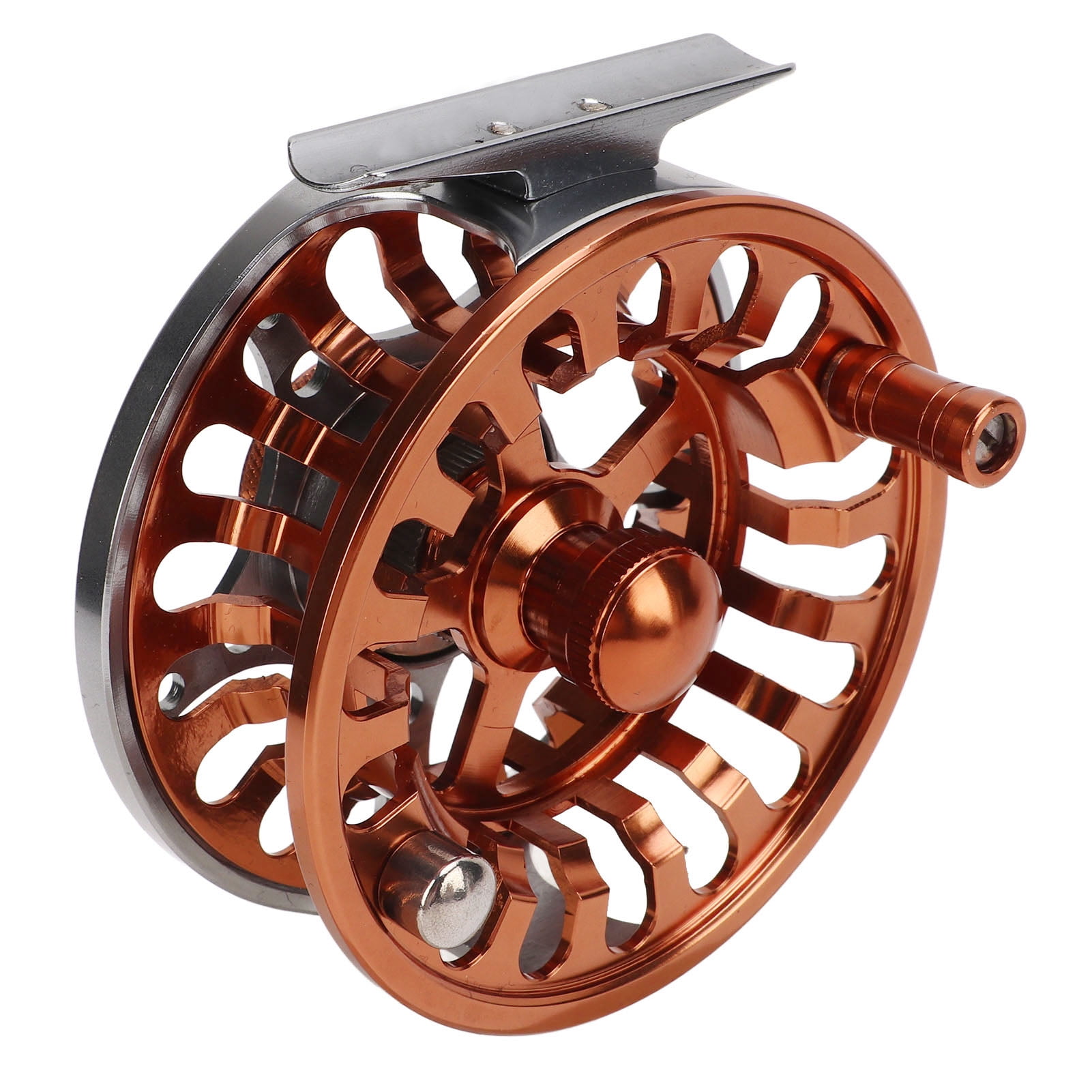 NFTIGB Fly Fishing Reel 7/8 Machining CNC Front Wheel 3 Bearings Oxidation Treatment Outdoor Fishing Accessories Metal Spool Lightweight Smooth Drag System for Freshwater Saltwater (4.33 in / 11 cm)