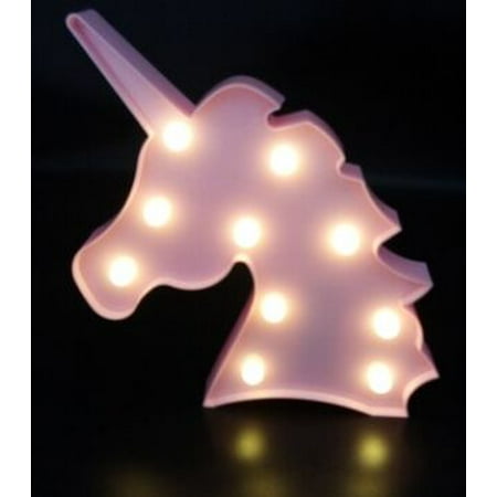 Unicorn Night Lightkids Marquee Letter Lights Shape Signs Unicorn Night Lightkids Marquee Letter Lights Shape Signs Light Up Party Wall Decoration Battery Operated Pink