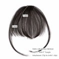 thumbnail image 3 of Benehair Thin Air Bangs Fringe Clip In 100% Real Remy Human Hair Extensions Hiarpiece Invisible Front Hair Piece Women Black Soft, 3 of 6