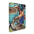 thumbnail image 4 of Stupell Industries Country Couple in Truck Transportation Painting Gallery Wrapped Canvas Art Print Wall Art, 16 x 20, 4 of 8