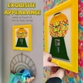 thumbnail image 4 of Candy Dispenser Picture Hanging Frame, Gumball Machine In A Frame, Fast Distribution Candies, Nuts, Dog & Cat Treats, Suitable For Birthday & Holiday Gifts (Yellow), 4 of 4