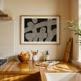 thumbnail image 4 of Ink Work 016 - Painting Abstract Modern Art Geometric Minimalist Black and White Pattern Unframed Wall Art Print 4 x 6 inches, 4 of 7