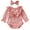 A# Pink, variant on HWJAD Infant Baby Girl Fall Winter Outfits Clothes Knit Bodysuit Ruffle Bubble Romper with Headband Newborn Coming Home Outfit for Baby Girl