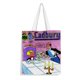 thumbnail image 1 of Richie Rich Bolso de tela con estampado de lienzo para mujer, bolsa de compras reutilizable y estética, con cremallera interior, regalo para mujer,40*40cm., 1 of 6