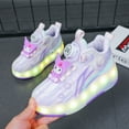 thumbnail image 4 of Kids Roller Skates Light up Shoes with Wheels Shoes LED USB Charging Roller Sneakers for Girls Boys Birthday Christmas Gift, 4 of 22