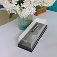 thumbnail image 4 of KONTONTY 1Pcs Rectangular Cake Tray Black Acrylic Marble For Pastry Base Bakers Hosts Cooks Party Event Home Use, 4 of 7