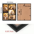 thumbnail image 4 of 4 Pack 5 Opening 5x7 Collage Picture Frame, Black Photo Frame with Mat Horizontal and Vertical for Wall Mounted, 4 of 7