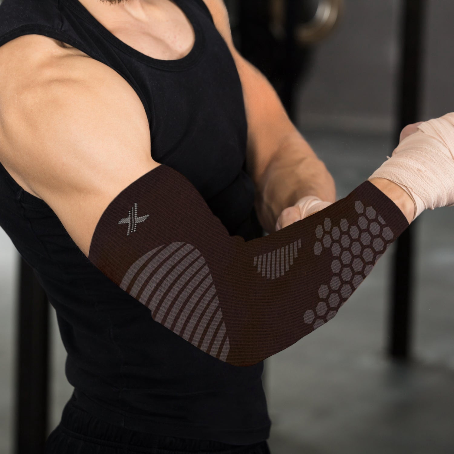 Targeted Compression Pain Relief Elbow Arm Sleeves Set (1-Pair)