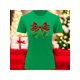 thumbnail image 1 of Playera Blusa Con Estampado De Moño Navideño Ropa Para Mujer Color Verde Talla Chica Marca Emil SaEs, 1 of 4