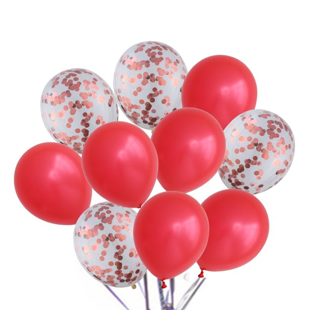 Juego de globos de aluminio con números rojos de 32 puldas para ración de fiestas de cumpleaños, bodas, 0, 1, 2, 3, 4, 5, 6, 7, 8 y 9 años, juguetes para niños