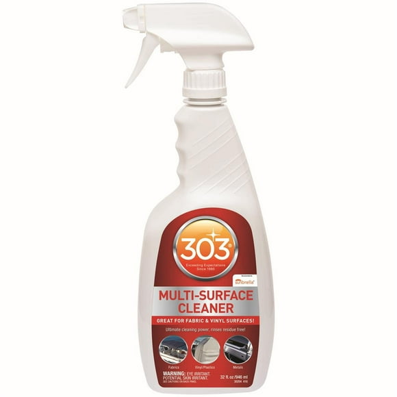 303 . Multi Purpose Cleaner 30204 Used For Awnings/Boat Covers/Bimini Tops/Sailcloth/Vinyl Seats; 32 Ounce Spray Bottle; Single