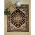thumbnail image 3 of EORC Navy Hand Knotted Wool Traditional Heriz Weave  Rug, 8' x 10', 3 of 4