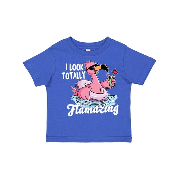 Inktastic I Look Totally Flamazing with Flamingo in Sunglasses Boys or Girls Toddler T-Shirt