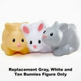 thumbnail image 4 of Replacement Figure for Little People Farm Animal Friends Playset - DFN55 ~ Replacement Gray, White and Tan Bunnies Figure, 4 of 5