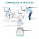 thumbnail image 4 of Extractor De Leche Materna Saca Leche Con 10 Bolsas Azul, 4 of 5