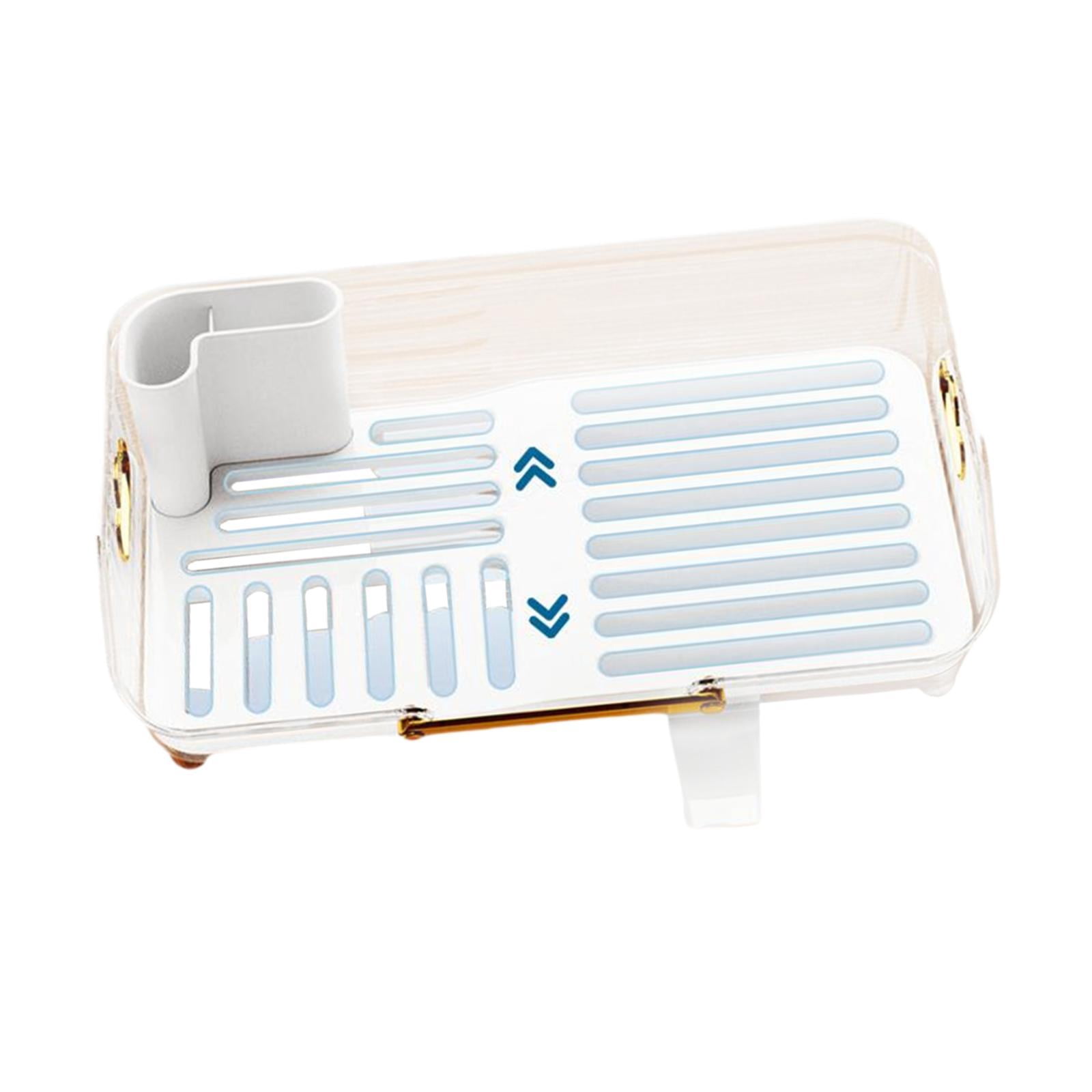 Fiocias Dish Drying Rack, Dish Rack, Space Saving, Kitchen Storage Rack, Dish Holder for