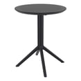 thumbnail image 3 of Compamia Loft Round Bistro Set 3 Piece with 24 inch Table Top Black, 3 of 4