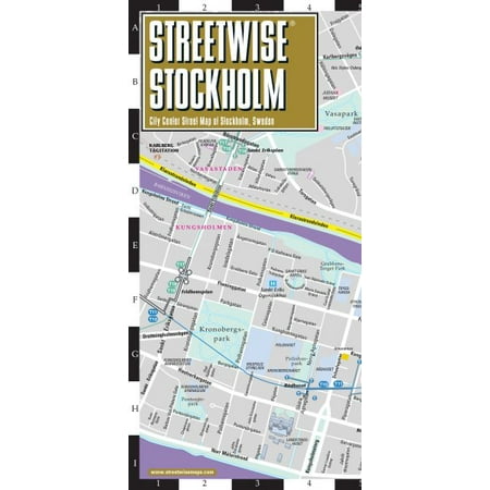 Michelin streetwise maps: streetwise stockholm map: laminated city center map of stockholm, sweden (: