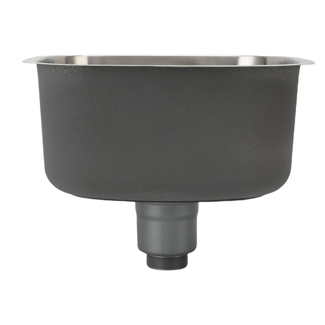 Single Bowl Sink, Versatile Usage Integrated Design Undermount Water Sink for Kitchen Dish Washing