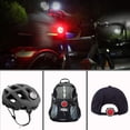 thumbnail image 4 of Luz de bicicleta recargable e impermeable, luces LED delanteras y traseras, 4 modos de brillo, luz blanca delantera y luz trasera roja, impermeable, incluye 2 cables USB., 4 of 5