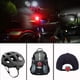 thumbnail image 4 of Luz de bicicleta recargable e impermeable, luces LED delanteras y traseras, 4 modos de brillo, luz blanca delantera y luz trasera roja, impermeable, incluye 2 cables USB., 4 of 5