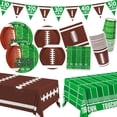 thumbnail image 1 of Kit de artículos de fiesta Gatherfun Football Serve 24 con mantel, 1 of 8