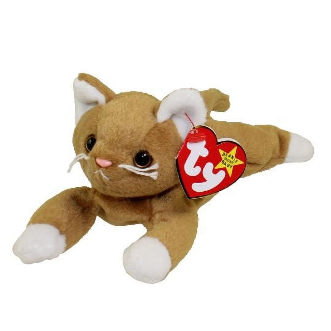 Ty Beanie Buddy - AMBER The Orange Tabby Cat Plush - Walmart.com