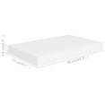 thumbnail image 3 of Estante Flotante de Pared vidaXL Moderno Blanco 40x23x4cm MDF, 3 of 8