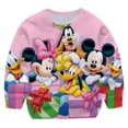 thumbnail image 2 of Bebé niños niñas Mickey Mouse sudaderas con capucha moda Minnie sudaderas niños niños manga larga dibujos animados niños Anime estampado 3D ropa 7T Gao Jinjia LED, 2 of 2