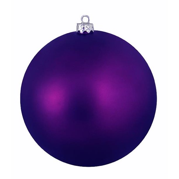 NorthLight 12Pieces Matte Purple Passion Shatterproof Christmas Ball