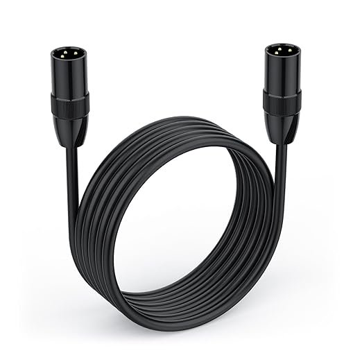 6FT. (3M) XLR MALE TO XLR MALE AUDIO CABLE