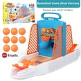 thumbnail image 1 of Basketball Shooting Game Toy   Mini Finger Desktop Table Basketball Games Set with Basketball Court  Plastic Board Game for Kids and Adults Double, 1 of 9