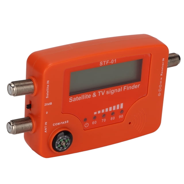 Medidor De Señal Satelital Digital, Zumbador De Alarma De Señal Buscador De Señal De TV Satelital ABS Preciso Y Práctico Con Retroiluminación Azul LCD Para Medición De Señal