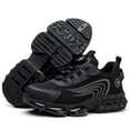 thumbnail image 4 of Botón giratorio zapatos de seguridad zapatillas de punta de acero ligeras zapatillas de seguridad transpirables para hombres mujeres, 4 of 9