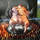 thumbnail image 5 of Rejilla para asar pollos profesional de acero inoxidable, antiadherente, para barbacoa, plato para asar pollos para cenas de camping, 5 of 7