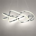 thumbnail image 2 of WAC Lighting Interlace 28" LED 3000K Contemporary Aluminum Pendant in Chrome, 2 of 4