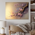 thumbnail image 2 of Designart Pink And Plum Cherry Blossom Branch VII Canvas Wall Art, 2 of 5