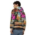 thumbnail image 4 of Kdxio Graffiti Lamp Urban Scene Print Men Hoodies Casual Hoodies for Men with Zip Pockets Full Zip Long Sleeve Sweatshirt Sports Hooded Jacket-Small, 4 of 5