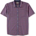 thumbnail image 1 of Ecko Unltd. Camisa con 2 botones y bolsillo inyectado rojo Checke para hombre, rojo, XXX-Large, 1 of 1
