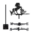 thumbnail image 2 of Veleta de caballo para tejado, accesorio decorativo para exteriores, veleta de hierro, indicador de dirección del viento para cercas exteriores y sin hombre, 2 of 8